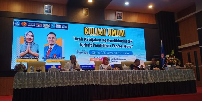 KULIAH TAMU DIRJEN GTK di Universitas Tadulako